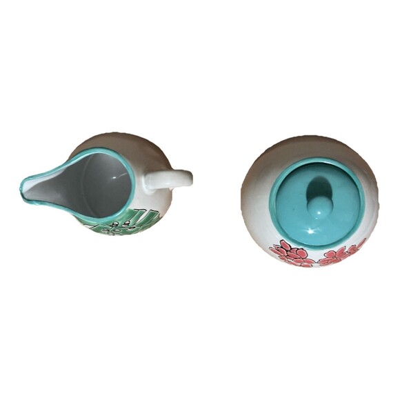 CHOSENIQUE NEW Cute Ceramic Stoneware Sugar & Creamer Set - Picture 6 of 16